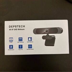 4K UHD Webcam - Black